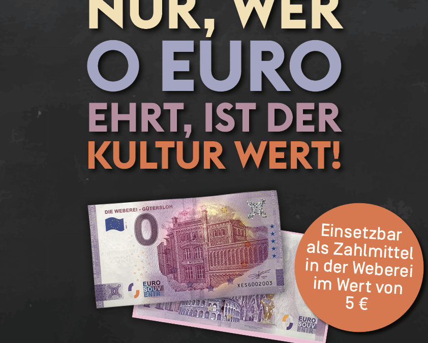 Null-Euro-Weberei-Schein